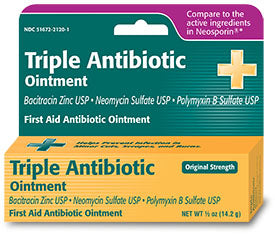 First Aid Antibiotic Bacitracin Zinc Taropharma® Ointment 0.5 Oz. Tube - Behope