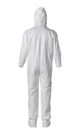 Cleanroom Coverall With Hood And Boot Covers Dupont™ Tyvek® Isoclean® 2x-large White Disposable Sterile - Behope
