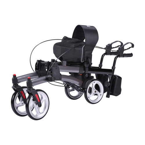 Elevate Upright Walker Gray