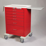 Unicart Waterloo® Steel Frame Red 5 Drawers - Behope