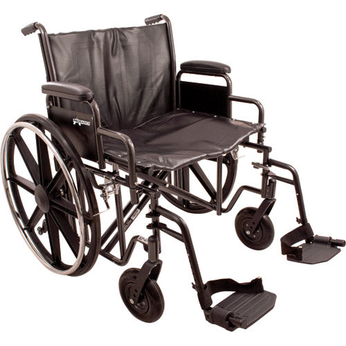 Fauteuil roulant 22 W, longueur de bureau amovible, accoudoirs pivotants, FR