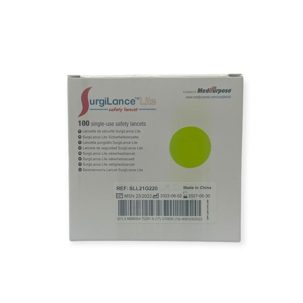 Safety Lancet Coagusense™ Retractable Push Button for Blood Sampling - BeHope