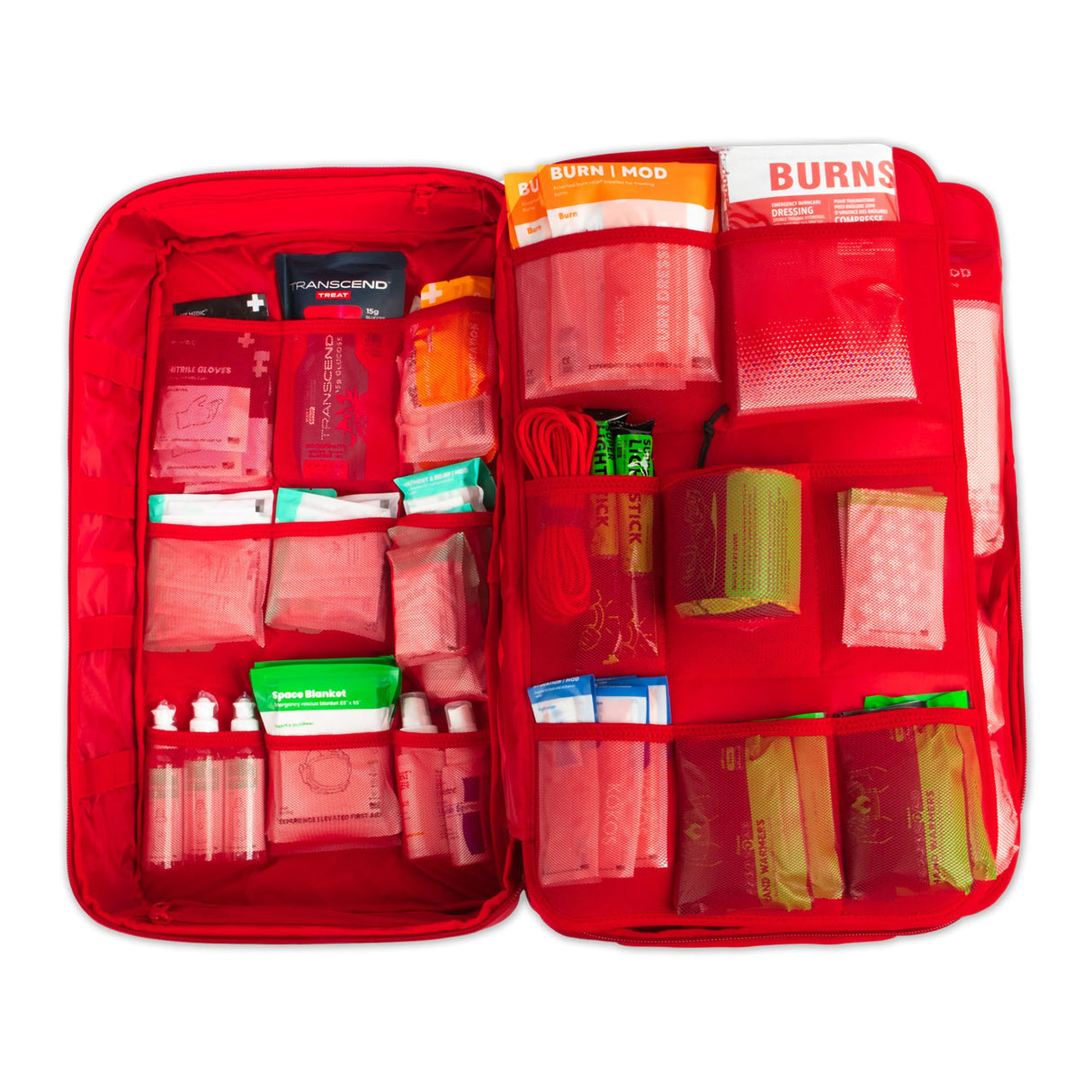 First Aid Kit My Medic™ The MEDIC Pro 10 Person Red Nylon Backpack - BeHope