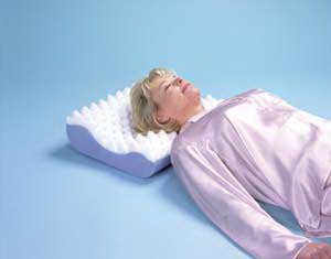 Contoured Pillow Alex Orthopedic™ 5 X 16 X 19 Inch White Reusable - BeHope