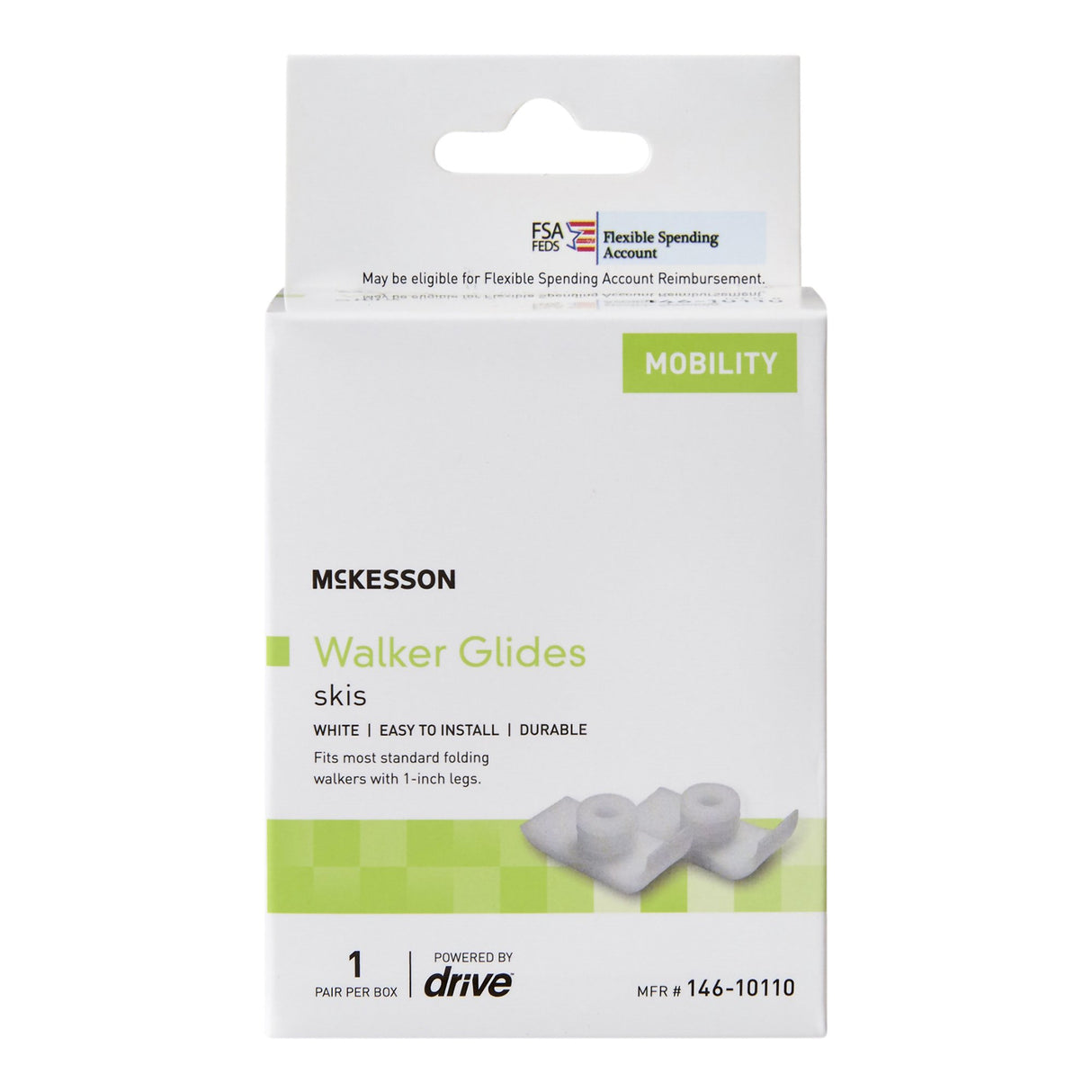 McKesson Glide Ski For Walker - BeHope