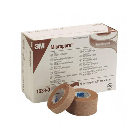 Medical Tape 3M™ Micropore™ Tan 1/2 Inch X 10 Yard Paper NonSterile - BeHope