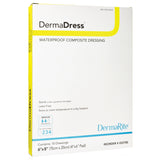 Composite Dressing DermaDress™ 6 X 8 Inch Rectangle Sterile Waterproof Film Backing - BeHope
