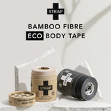 Athletic Tape Strap Black 1.97 Inch X 5-1/2 Yard Bamboo Fiber NonSterile - BeHope