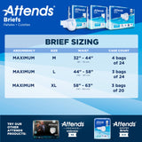 Unisex Adult Incontinence Brief Attends® X-Large Disposable Heavy Absorbency - BeHope