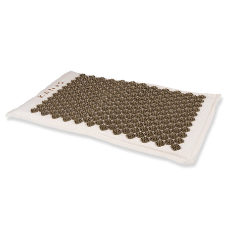 Kanjo Coconut Acupressure Mat Tan Coconut / Cotton Linen Blend / Plastic 17 X 28 Inch - BeHope