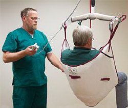 Disposable Sling With Head Support Extra Large 250 to 450 lbs. Weight Capacity
