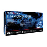 Exam Glove Diamond Grip™ X-Large NonSterile Latex Standard Cuff Length Textured Fingertips White Not Rated - BeHope