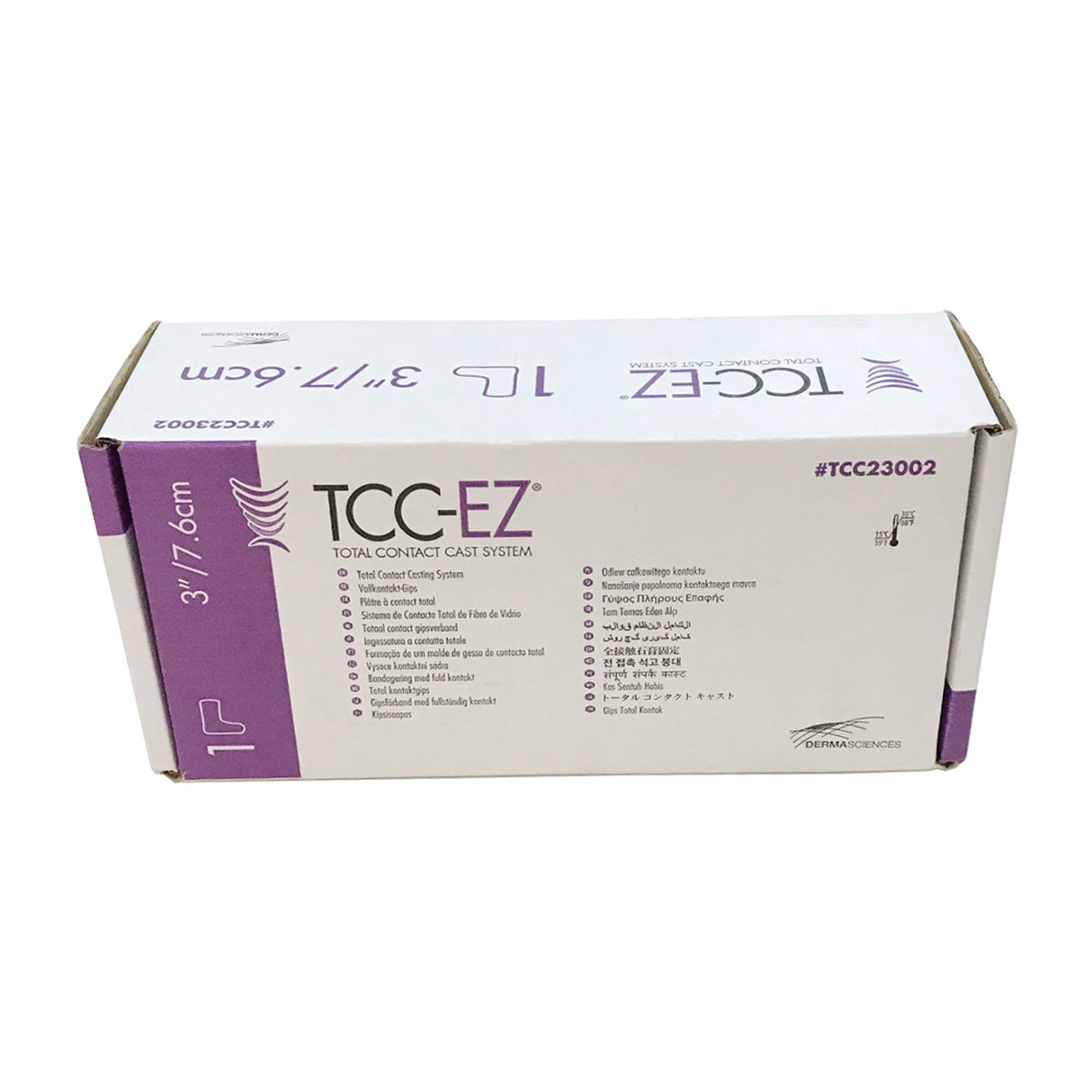 Total Contact Cast System Single Kit without Boot TCC-EZ® Acrylic / Cotton / Felt / Fiberglass / Stockinette White - BeHope