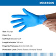 Exam Glove McKesson Confiderm® 6.8C X-Large NonSterile Nitrile Standard Cuff Length Fully Textured Blue Chemo Tested / Fentanyl Tested - BeHope