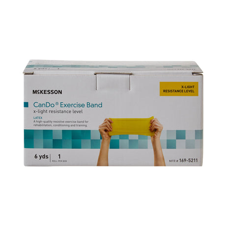 Exercise Resistance Band McKesson CanDo® Yellow 5 Inch X 6 Yard X-Light Resistance - BeHope