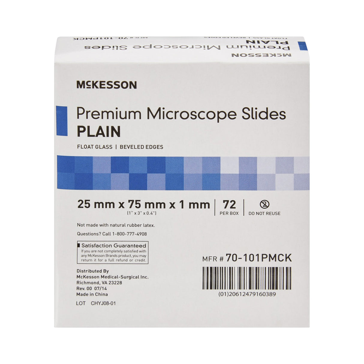 Microscope Slide McKesson 25 X 75 X 1 mm Plain - BeHope