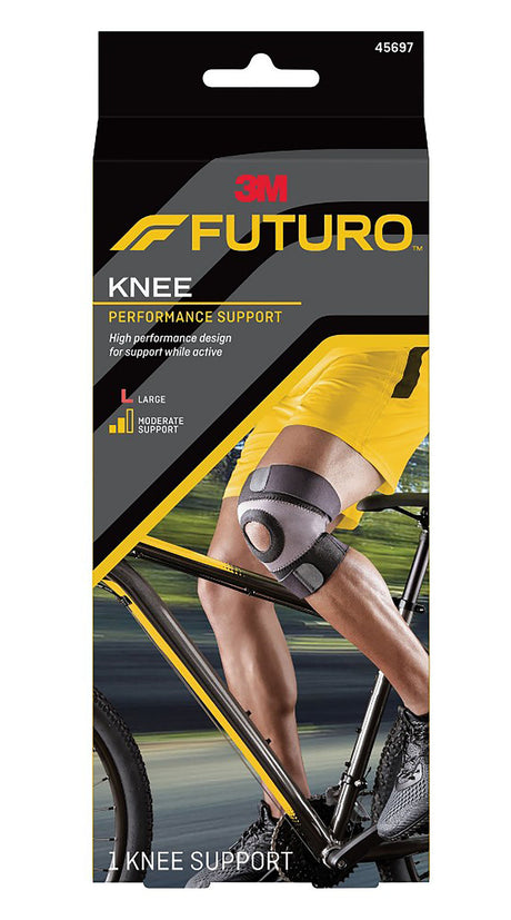 Knee Brace 3M™ Futuro™ Sport Moisture Control Large Pull-On / Hook and Loop Strap Closure 17 to 19 Inch Knee Circumference Left or Right Knee - BeHope