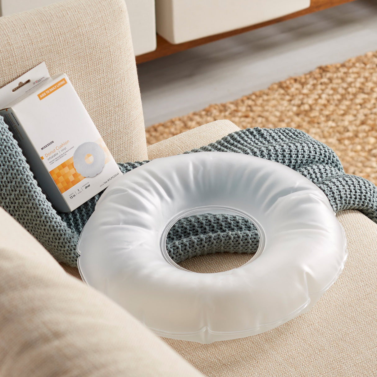 Donut Seat Cushion McKesson 13 Inch Diameter X 3 D Inch Vinyl - BeHope
