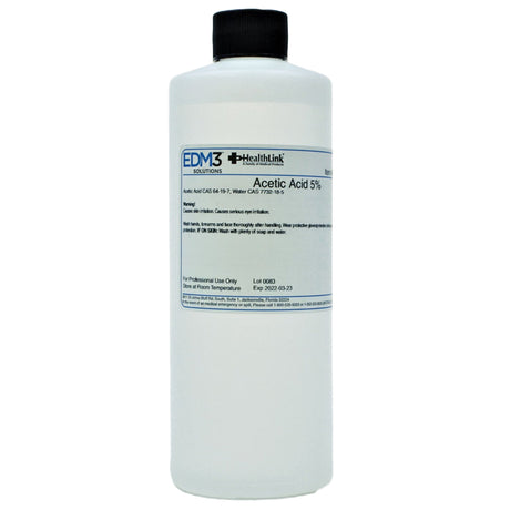 Chemistry Reagent Acetic Acid ACS Grade 5% 16 oz. - BeHope