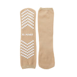 Slipper Socks McKesson Unisex Adult X-Large Single Tread Single Patient Use Tan - BeHope