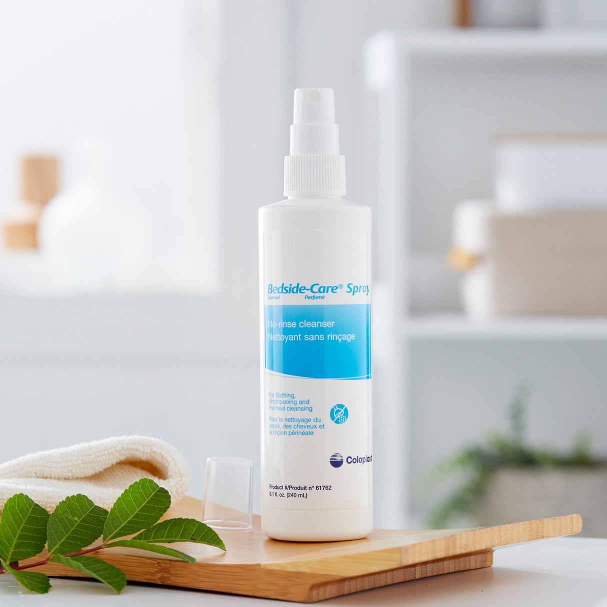 Rinse-Free Shampoo and Body Wash Bedside-Care® Sensitive Skin 8.1 oz. Spray Bottle Scented - BeHope