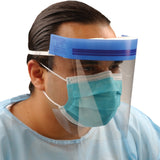 Wraparound Face Shield Crosstex® One Size Fits Most 3/4 Length Anti-fog Disposable NonSterile - BeHope