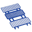 Fold and Snap Test Tube Rack 60 Place 5 to 15 mL Tube Size Blue 2-2/5 X 4-1/8 X 9-2/3 Inch - BeHope
