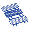 Fold and Snap Test Tube Rack 60 Place 5 to 15 mL Tube Size Blue 2-2/5 X 4-1/8 X 9-2/3 Inch - BeHope
