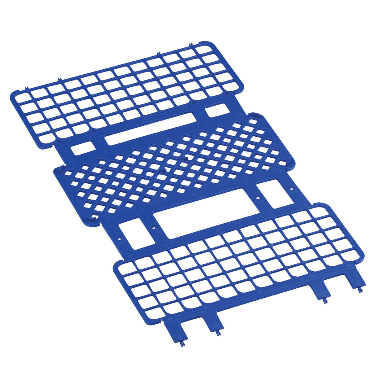 Fold and Snap Test Tube Rack 60 Place 5 to 15 mL Tube Size Blue 2-2/5 X 4-1/8 X 9-2/3 Inch - BeHope