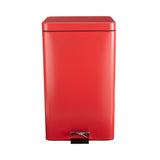 Trash Can McKesson 32 Quart / 8 gal. Red Steel Square - BeHope