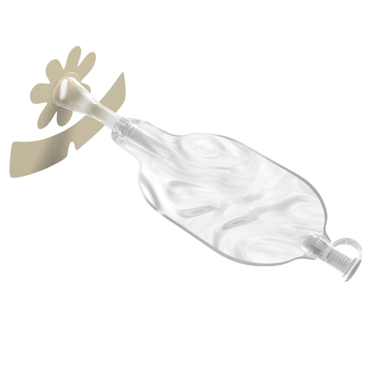 Male External Catheter with Pouch Liberty 3.0 Hydrocolloid Adhesive One Size Fits Most - BeHope