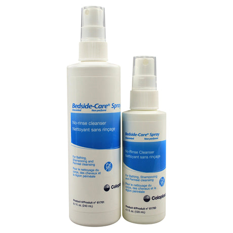Rinse-Free Shampoo and Body Wash Bedside-Care® 8.1 oz. Spray Bottle Unscented - BeHope