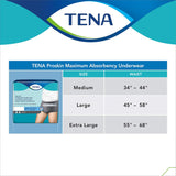Male Adult Absorbent Underwear TENA ProSkin Pull On with Tear Away Seams Medium Disposable Moderate Absorbency