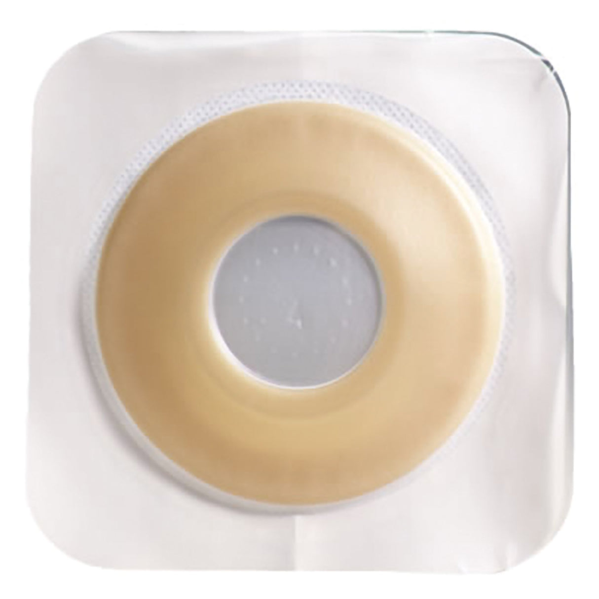 Ostomy Barrier Sur-Fit Natura® Precut, Extended Wear Durahesive® Adhesive 45 mm Flange Sur-Fit Natura® System Hydrocolloid 1/2 Inch Opening 4-1/2 X 4-1/2 Inch - BeHope