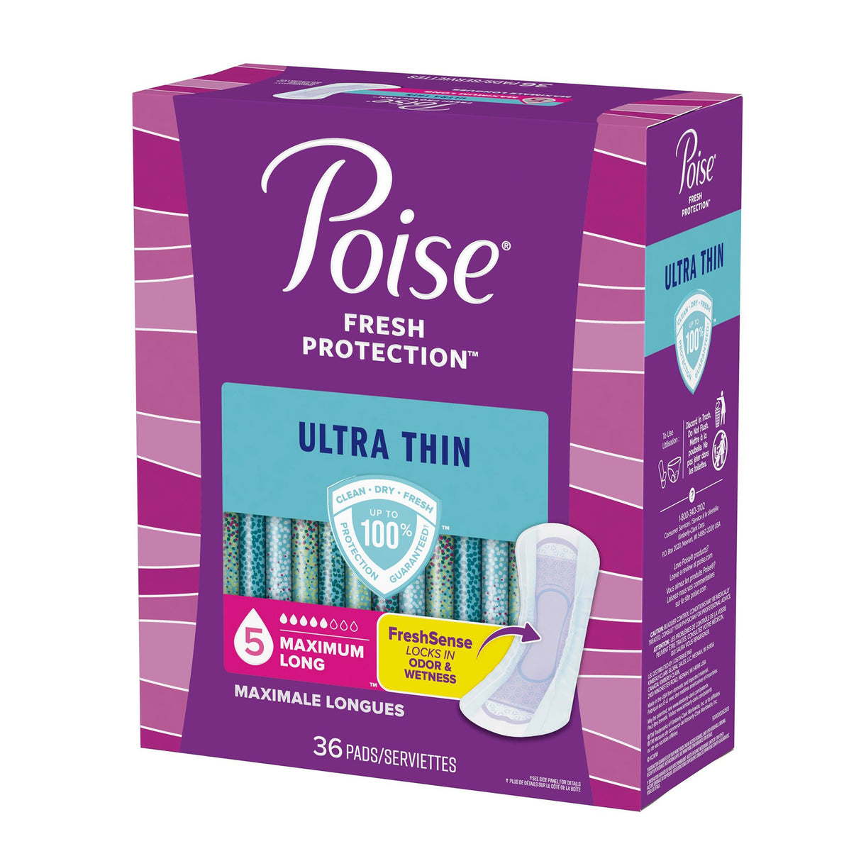 Bladder Control Pad Poise® Fresh Protection™ Ultra Thin 14.1 Inch Length Heavy Absorbency Sodium Polyacrylate Core One Size Fits Most - BeHope