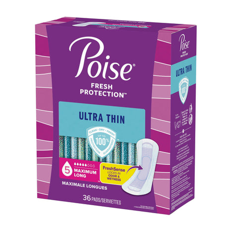Bladder Control Pad Poise® Fresh Protection™ Ultra Thin 14.1 Inch Length Heavy Absorbency Sodium Polyacrylate Core One Size Fits Most - BeHope