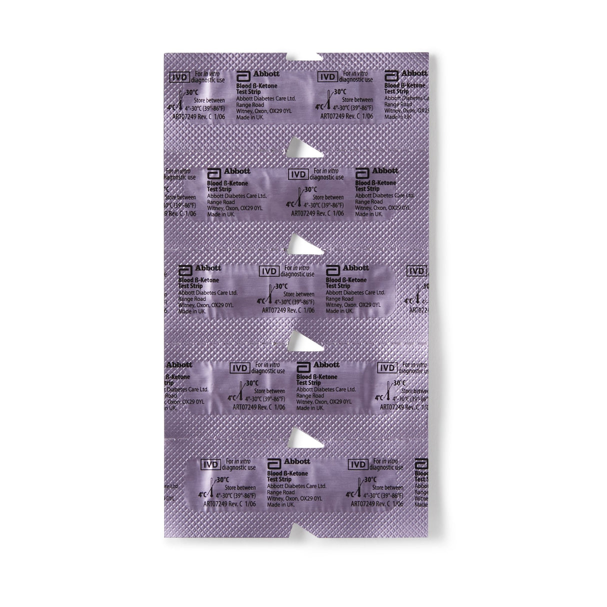 Blood Glucose and Ketone Test Strips Precision Xtra® 10 Strips per Pack - BeHope