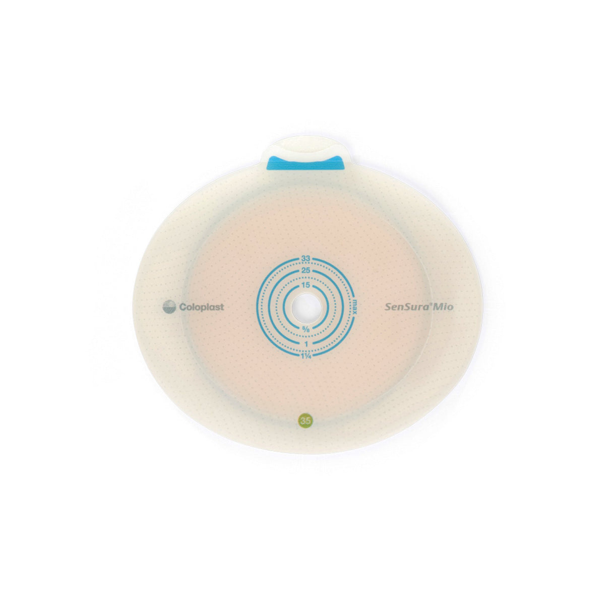 Ostomy Barrier SenSura® Mio Flex Trim to Fit, Extended Wear Elastic Adhesive 50 mm Flange Red Code System 3/8 to 1-7/8 Inch Opening - BeHope