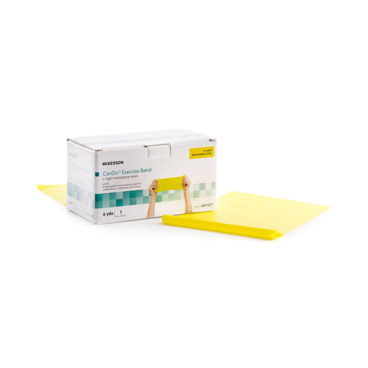 Exercise Resistance Band McKesson CanDo® Yellow 5 Inch X 6 Yard X-Light Resistance - BeHope