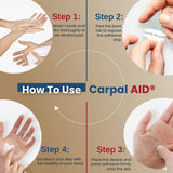 Hand-Based Carpal Tunnel Support Carpal AID® Patch Plastic Left or Right Hand Clear Large - BeHope