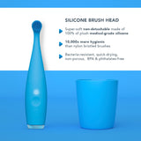 Sonic Toothbrush ISSA™ baby Bubble Blue Dino Ages Birth to 4 Years Silicone - BeHope