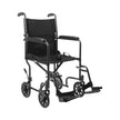 Transport Chair McKesson 19 Inch Seat Width Full Length Arm Swing-Away Footrest Steel Frame with Silver Vein Finish - BeHope