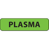 Drug Label MedVision® Anesthesia Label Plasma Fluorescent Green 5/16 X 1-1/4 Inch - BeHope