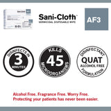 Surface Disinfectant Cleaner Sani-Cloth® AF3 Premoistened Germicidal Manual Pull Wipe 50 Count Individual Packet Unscented NonSterile - BeHope