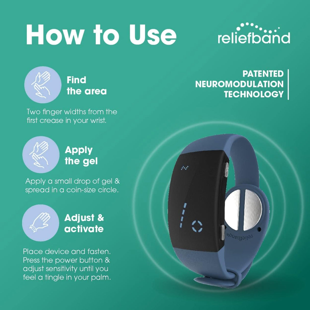 Nausea Relief Reliefband® Premier Wrist Band - BeHope
