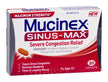 Cold and Sinus Relief Mucinex® Sinus-Max® 325 mg - 100 mg - 5 mg Strength Caplet 20 per Box - BeHope
