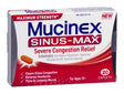 Cold and Sinus Relief Mucinex® Sinus-Max® 325 mg - 100 mg - 5 mg Strength Caplet 20 per Box - BeHope