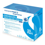 Surgical Glove Sempermed® Supreme Size 7 Sterile Latex Standard Cuff Length Fully Textured Ivory Not Chemo Approved - BeHope