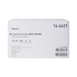Sterilization Pouch McKesson Ethylene Oxide (EO) Gas / Steam 12 X 18 Inch Transparent Blue / White Self Seal Paper / Film - BeHope