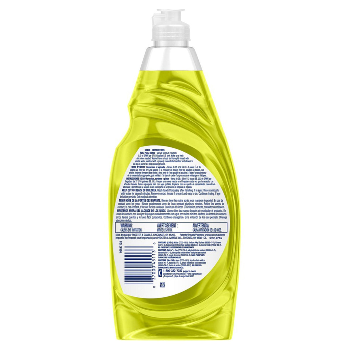 Dish Detergent Dawn Professional 38 oz. Bottle Liquid Lemon Scent